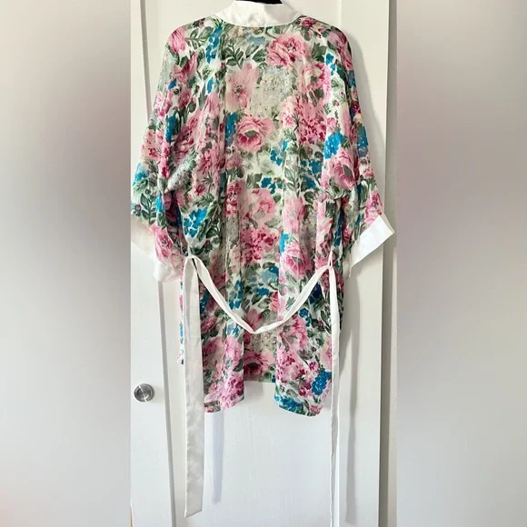 Vintage Victoria Secret Nightgown Robe Set Lace Slip Chemise Gold Label Boudoir - Picture 6 of 10